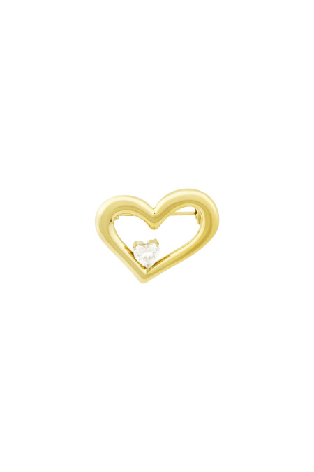 broche coeur bling