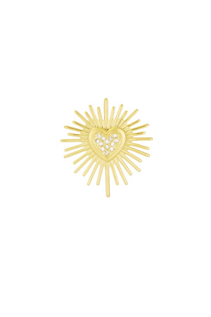 Broche Coeur Scintillant h5 