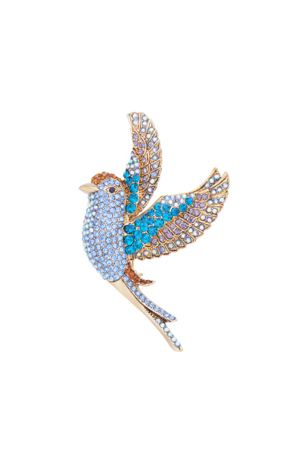 Broche ailes colorées
