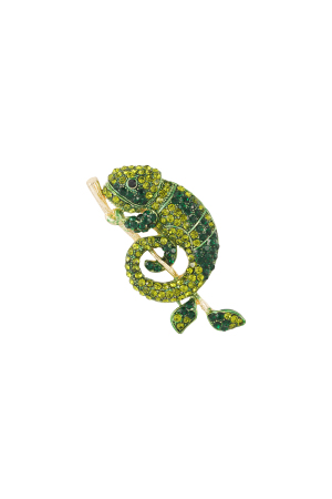 Broche Salamandre - Verte h5 