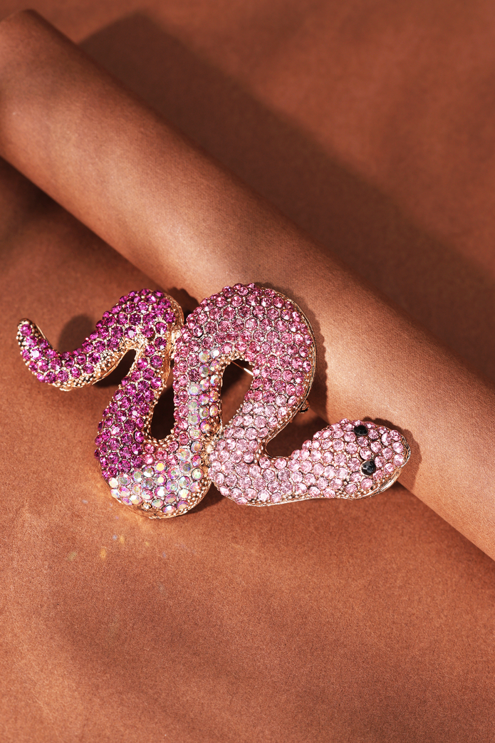 Broche Serpent - Rose Et Violet h5Image5