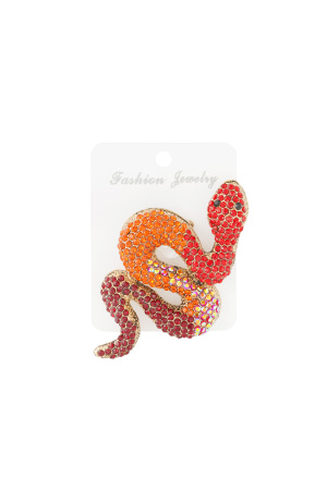 Broche Serpent - Rose Et Violet h5 Image3