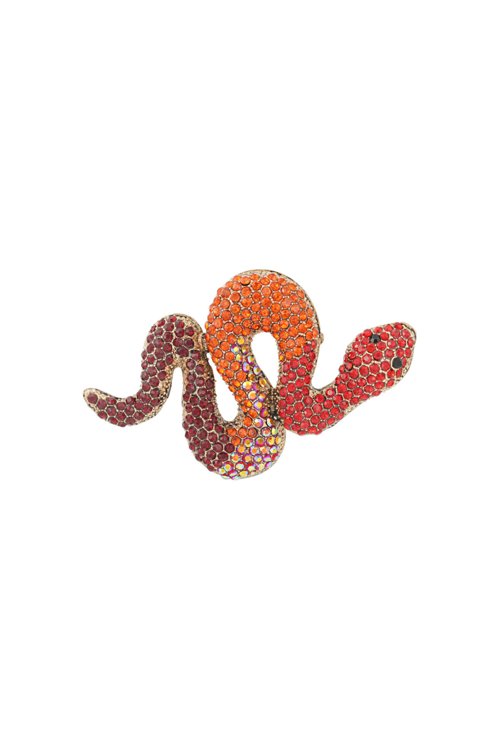 Broche Serpent - Rose Et Violet 