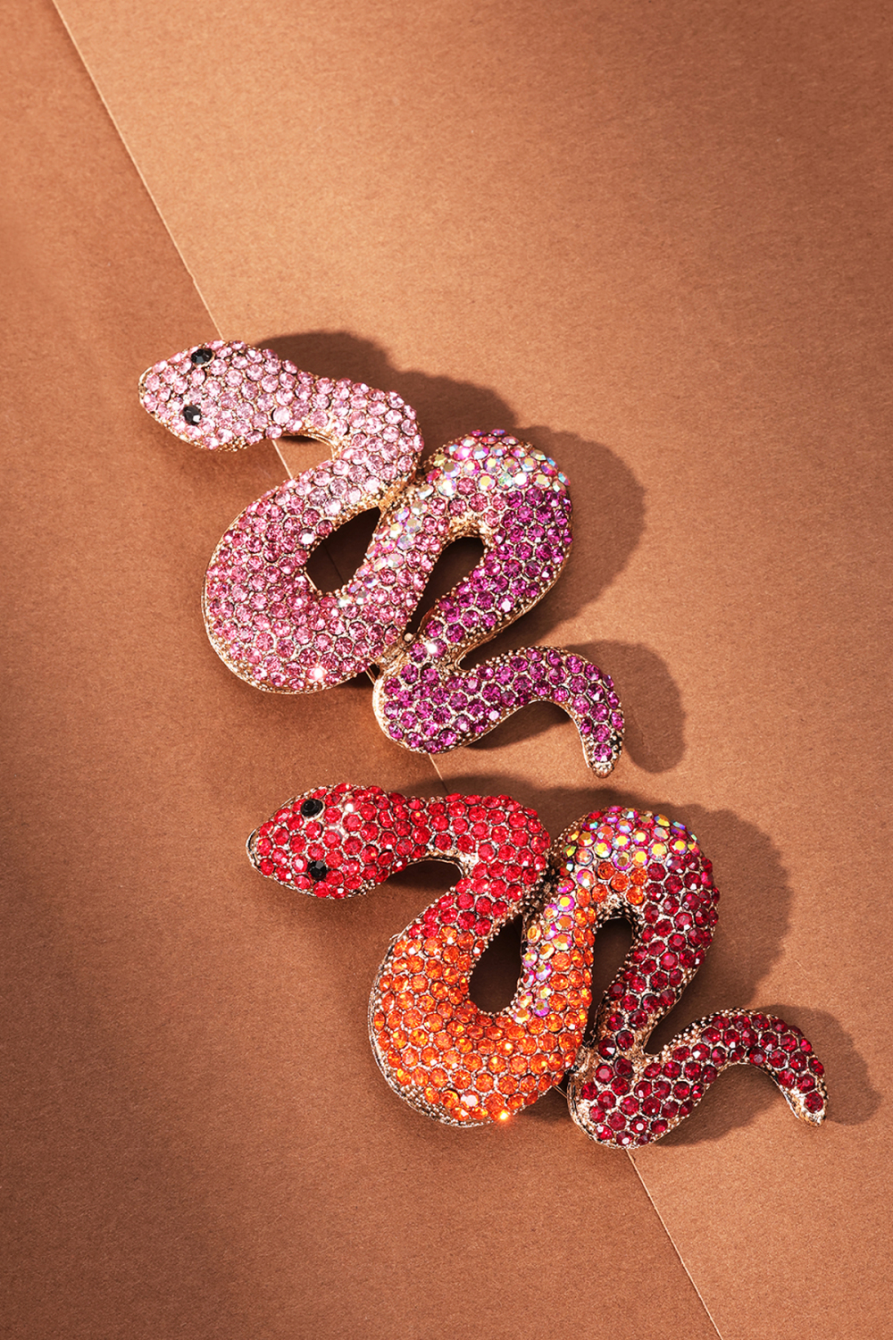 Broche Serpent - Rose Et Violet Image4