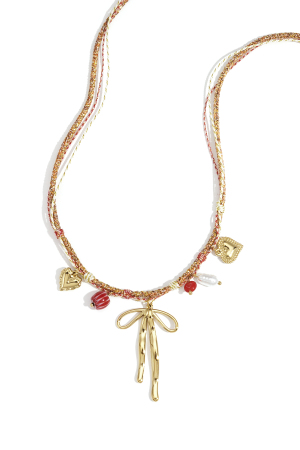 Colliers Pendentifs En Acier Inoxydable, Nœud Papillon, Décontractés, Simples, Pour Femmes h5