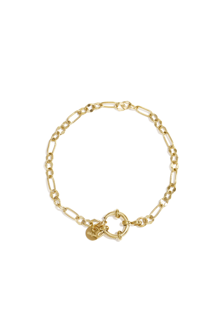 Bracelet avec fermoir avant et maillons de tailles différentes