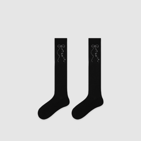 Chaussettes mi-mollet élégantes et unies à rebond élevé 2