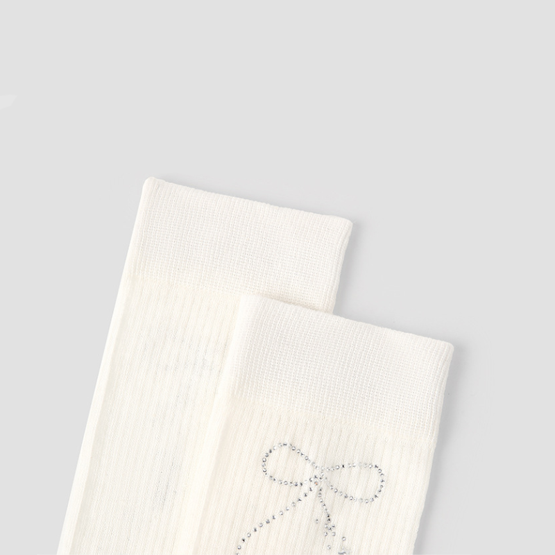 Chaussettes Mi-Mollet Élégantes Et Unies À Rebond Élevé Image3