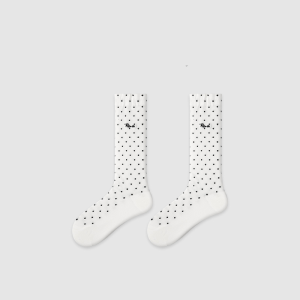 Chaussettes Mi-Mollet High Bounce À Pois Et Lettres Élégantes h5 