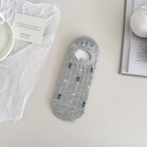 Chaussettes Basses À Fleurs Unies, Mignonnes Et Rebondissantes h5 Image2
