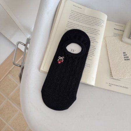 Chaussettes basses mignonnes à motifs de fruits et légumes unis 2