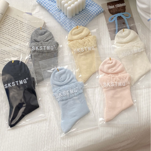 Chaussettes Mi-Mollet Basiques À Rebond Élevé, Couleur Unie h5 Image2