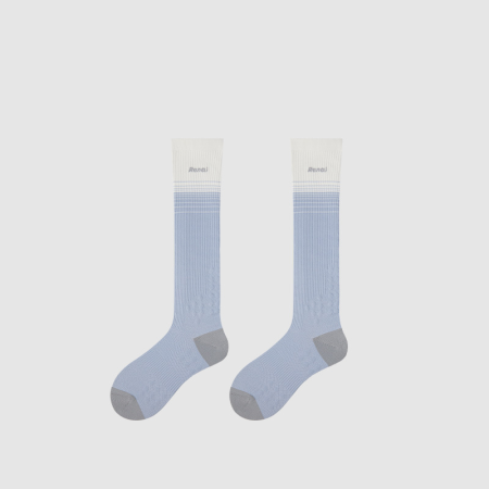 Chaussettes Mi-Mollet Sport À Blocs De Couleurs Contrastées Et Rebondissantes