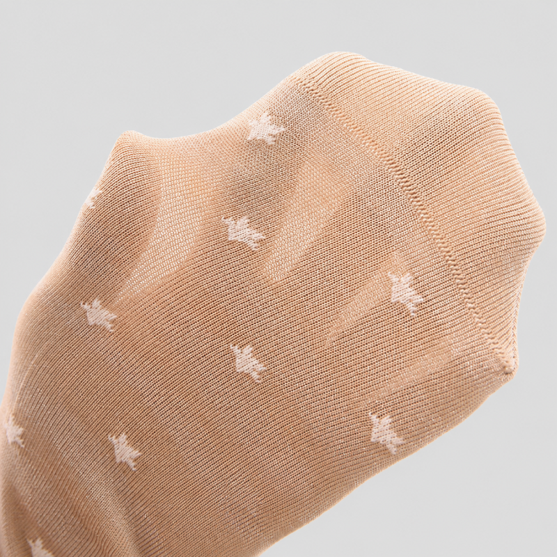 Chaussettes Mi-Mollet À Motif Géométrique Basique À Rebond Élevé Et Dégradé h5Image4