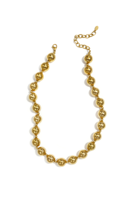 Colliers de perles en acier inoxydable, collection Simple Daily Simple, bijoux pour femmes