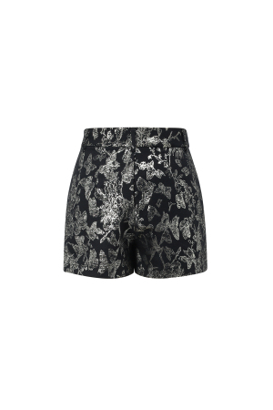 Shorts Femme En Fibre De Polyester Tissée Imprimé Floral Élégant h5 Image3