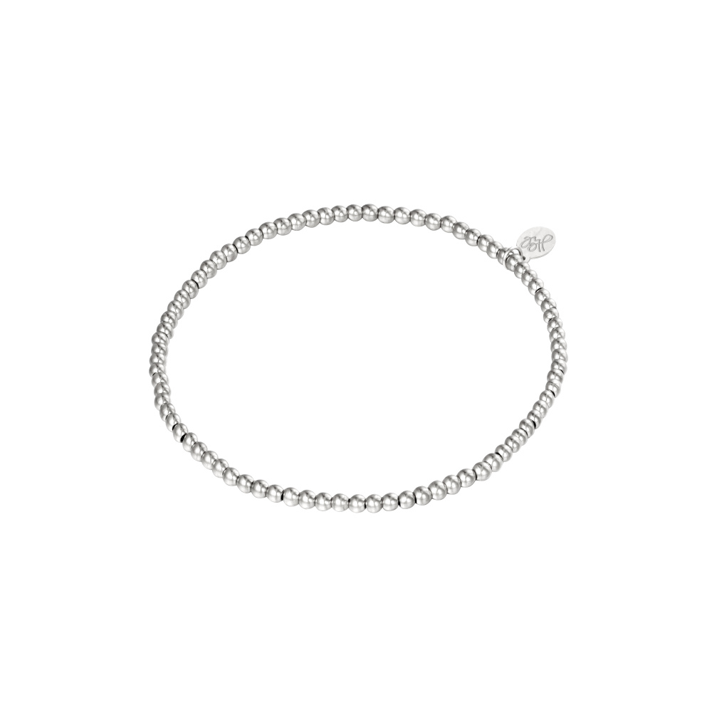 Bracelet À Petites Perles En Acier Inoxydable - 25 Mm 