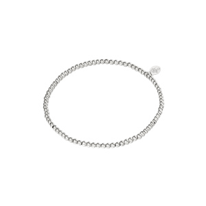 Bracelet À Petites Perles En Acier Inoxydable - 25 Mm h5 