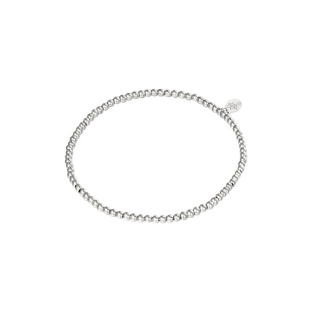Bracelet à petites perles en acier inoxydable - 25 mm
