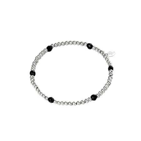 Bracelet Diamond Beads Argenté Acier inoxydable