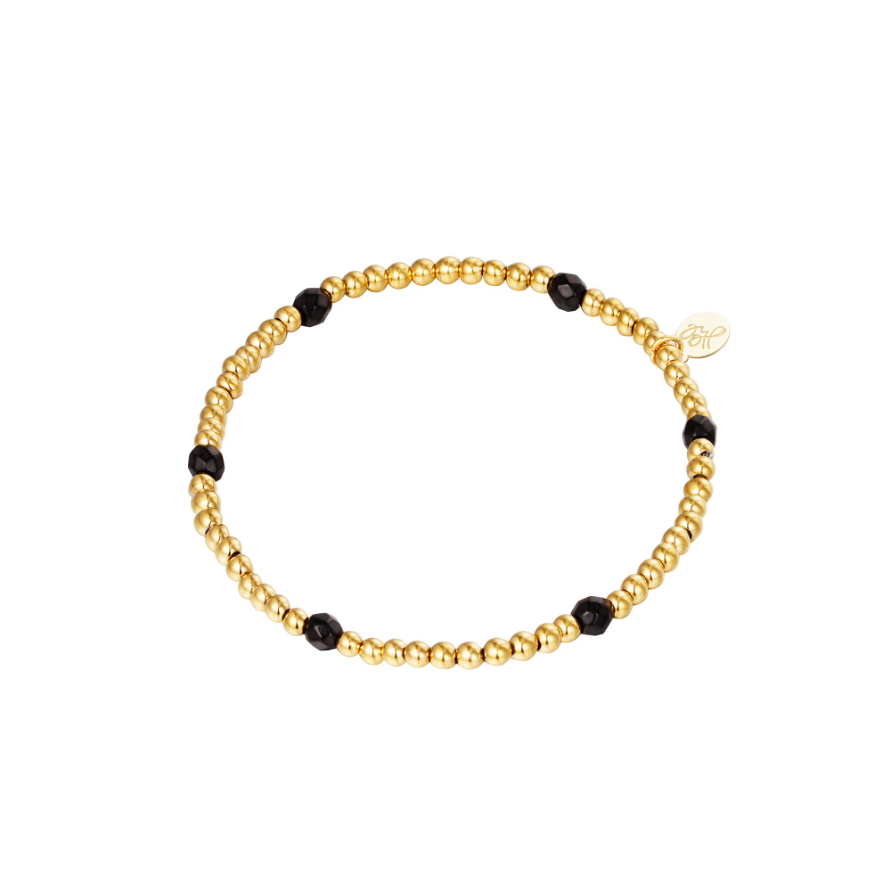 Bracelet Diamond Beads Argenté Acier Inoxydable 