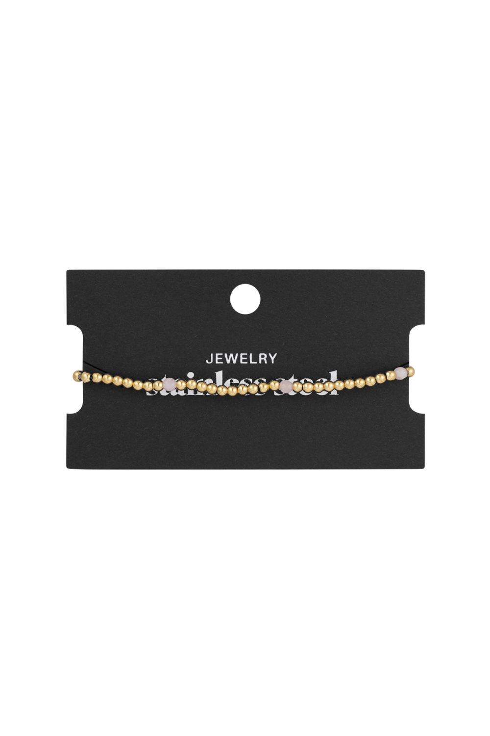 Bracelet Diamond Beads Argenté Acier Inoxydable Image4