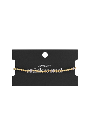 Bracelet Diamond Beads Argenté Acier Inoxydable h5 Image4