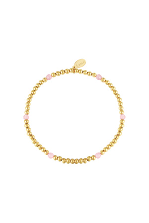 Bracelet Diamond Beads Argenté Acier Inoxydable h5 