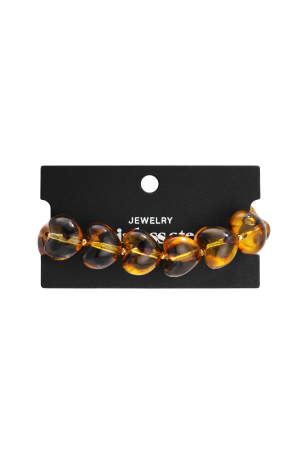 Bracelets En Perles Acryliques Imprimé Léopard Rétro Série Classique Quotidienne Bijoux Pour Femmes h5 Image4