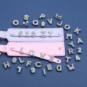 Perles En Alliage Brillantes À Faire Soi-Même, Lettres Et Chiffres, Bijoux. h5 Image4
