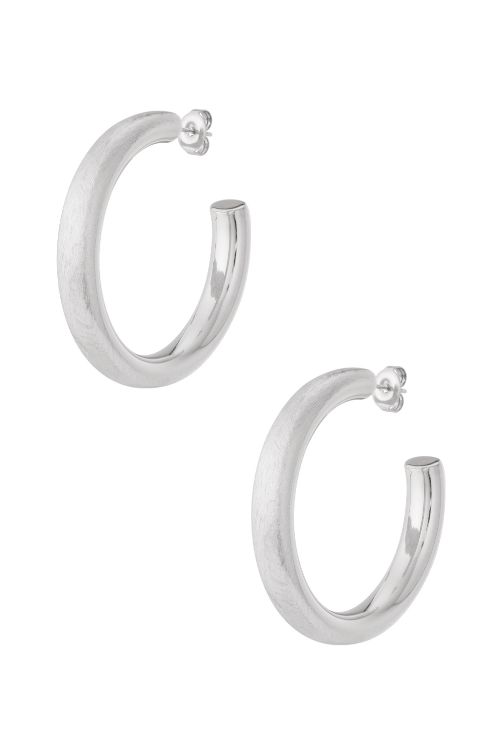   Boucles D'Oreilles Créoles De Forme Irrégulière, Série Décontractée, Simple Et Quotidienne, Bijoux Pour Femmes Image3