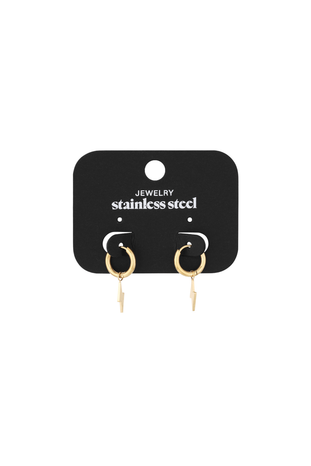 Boucles D'oreilles Bolt Acier Inoxydable Image2