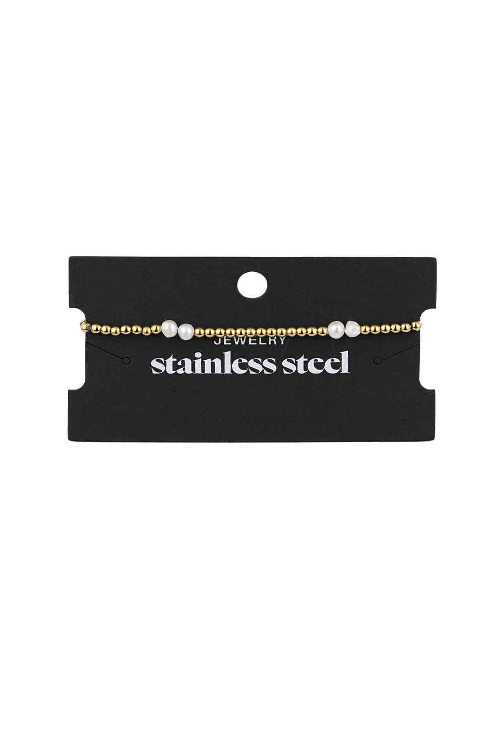 Bracelet Pearl Mix Couleur Or Acier Inoxydable Image3