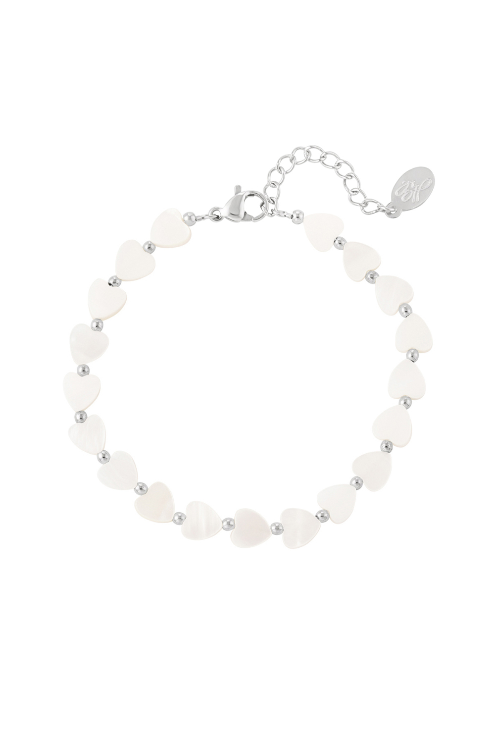 Bracelet Coeur - Collection Plage Couleur Or Blanc Coquilles