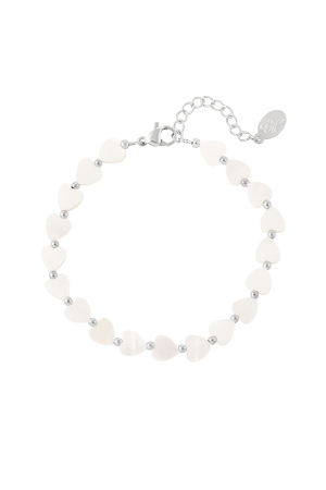 Bracelet Coeur - Collection Plage Couleur Or Blanc Coquilles h5