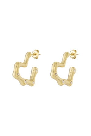 Boucles D'Oreilles Créoles En Acier Inoxydable Cœur Daily Daily Bijoux Pour Femmes h5 