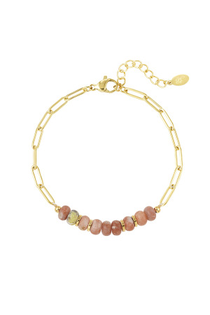Gros Bracelet Avec Des Pierres Vert Stone h5 