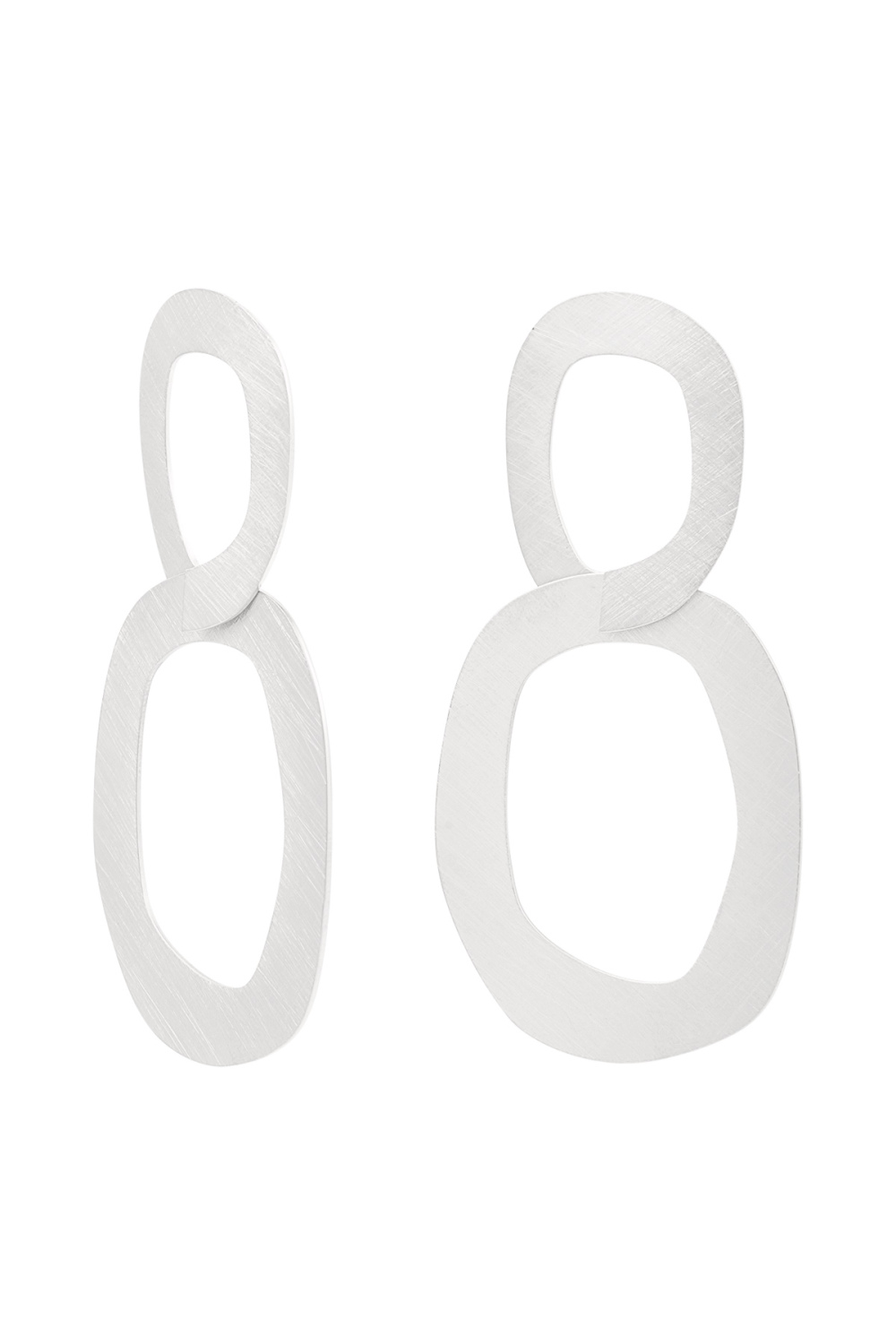 Boucles D'oreilles Lien - Argent Acier Inoxydable 