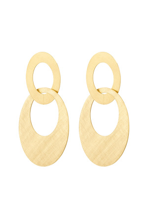 Boucles D'oreilles Ovales Reliées h5 