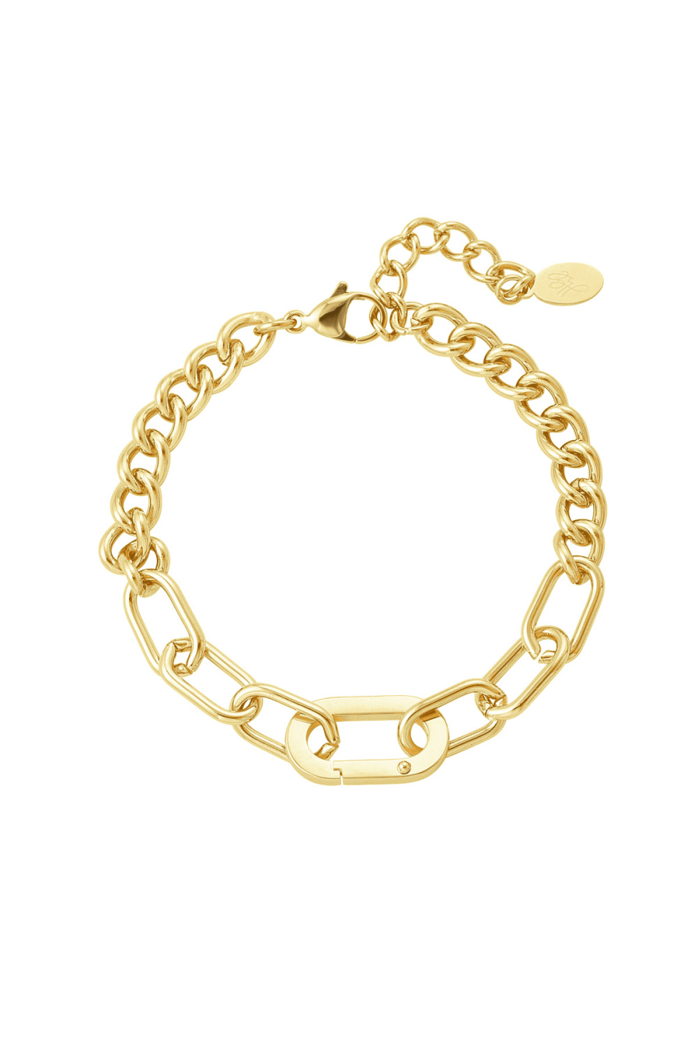 Bracelet À Maillons 2 Styles - Doré Acier Inoxydable