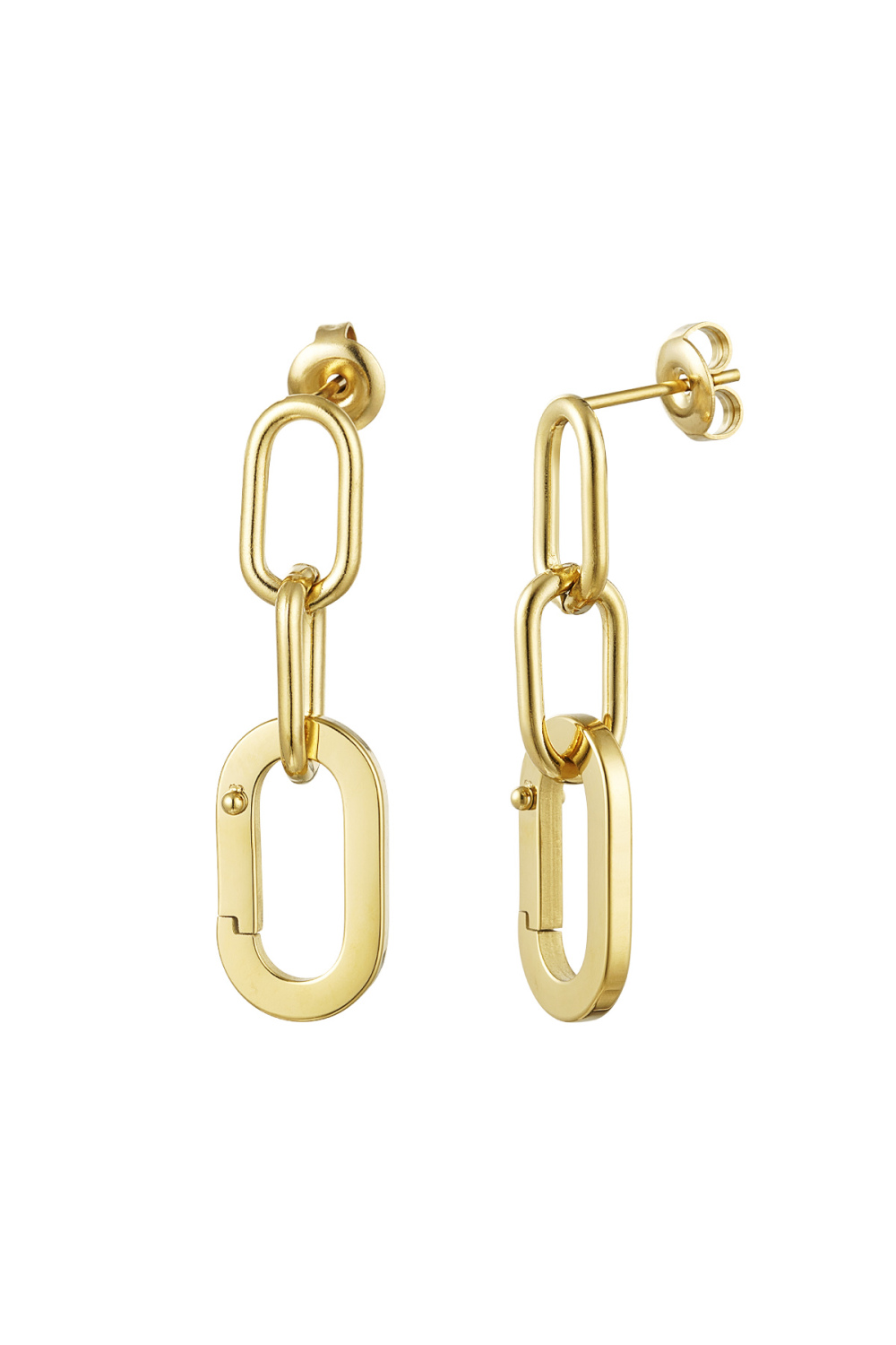Lien Clous D'couleur Oreilles - Couleur Or Acier Inoxydable