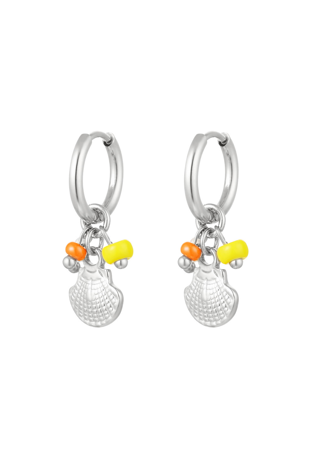 Boucles D'oreilles Perles Avec Coquillage 