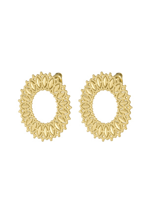 Boucles D'oreilles Déclaration Soleil h5 