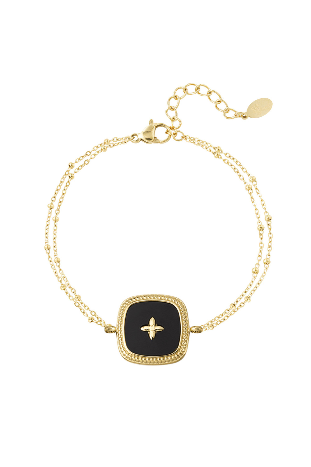 Bracelet Double Charm Carré 