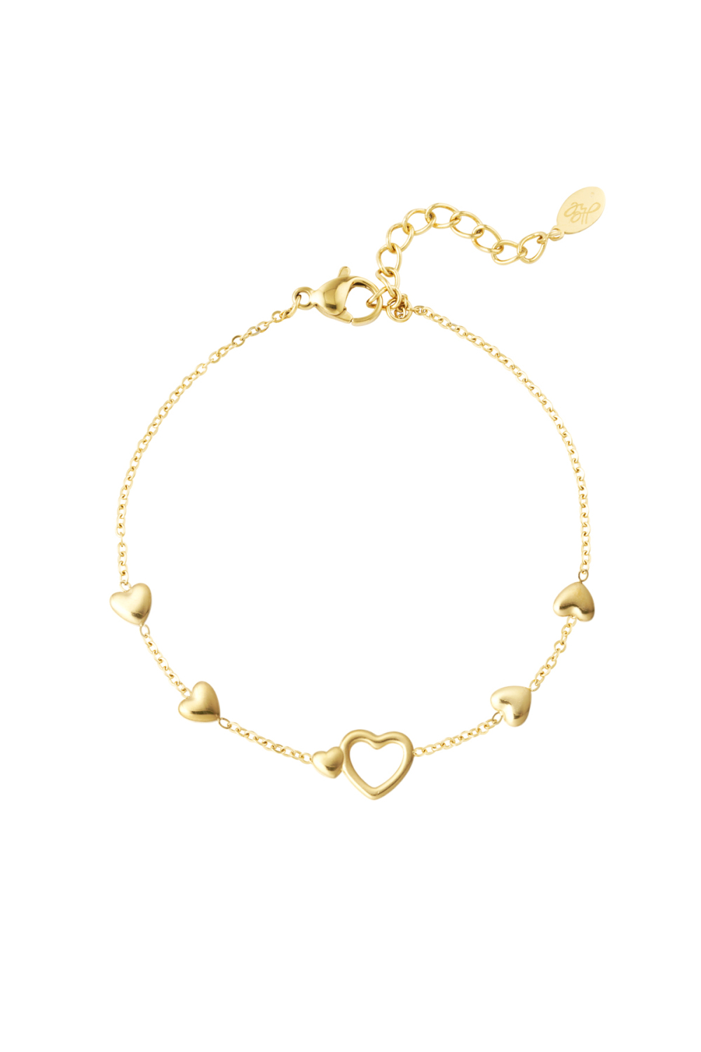 Bracelet Tout Ce Dont Vous Avez Besoin C'est De L'amour - Couleur Or (Pack With Plastic Bag) 