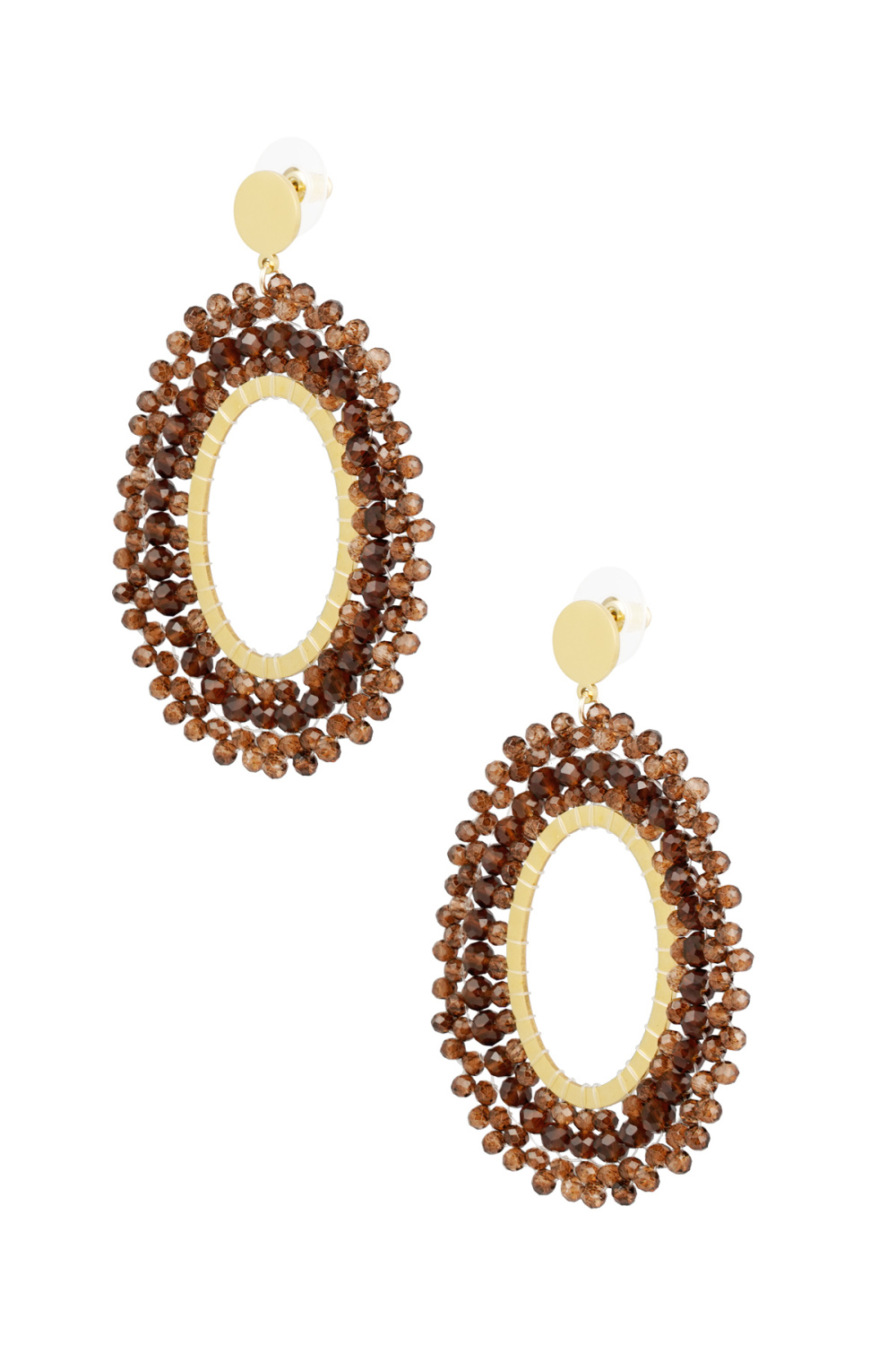 Boucles D'oreilles Perles De Fête - Acier Inoxydable Blanc