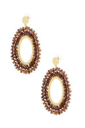Boucles D'oreilles Perles De Fête - Acier Inoxydable Blanc h5