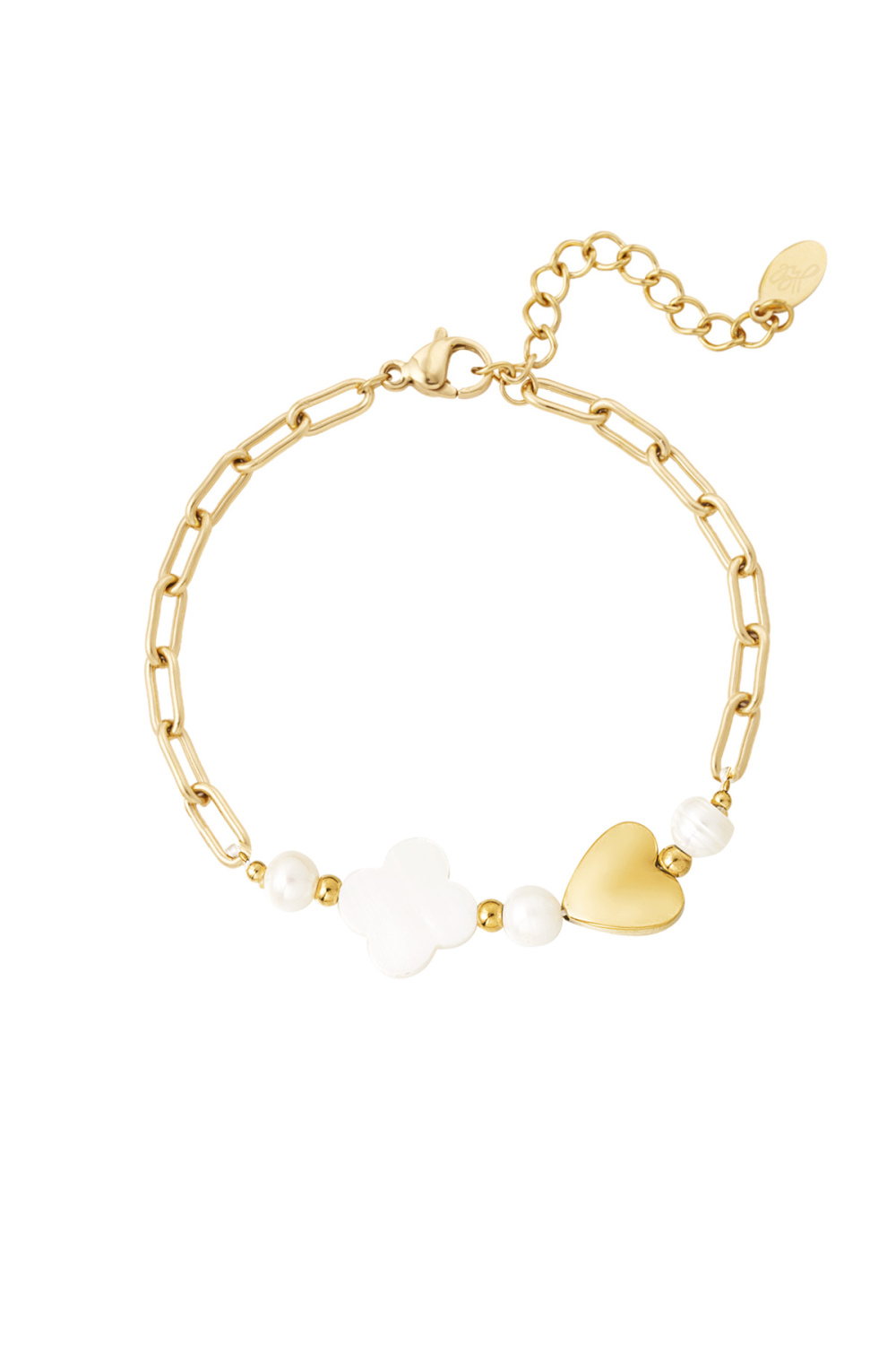 Bracelet Coeur Et Trèfle 