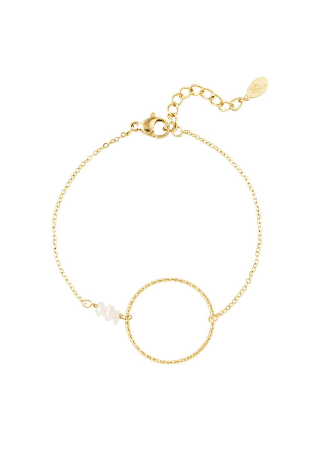 Bracelet Grand Cercle Avec Perles 