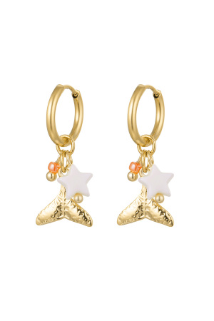 Boucles D'oreilles Charm Party - Doré Acier Inoxydable h5 